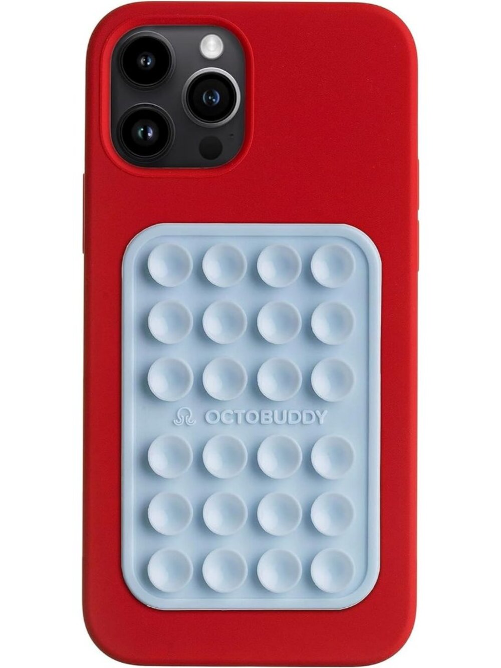 OCTOBUDDY Silicone Suction Phone Case Adhesive Mount  Baby Blue Hand-Free Holder
